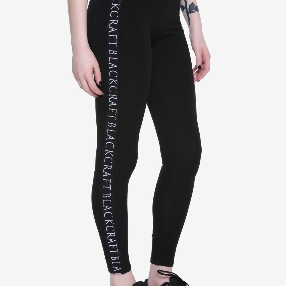 BlackCraft Women's Black Logo Leggings